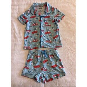 The Smurfs Pajama Shorts Set Toddler Unisex 4T Blue
